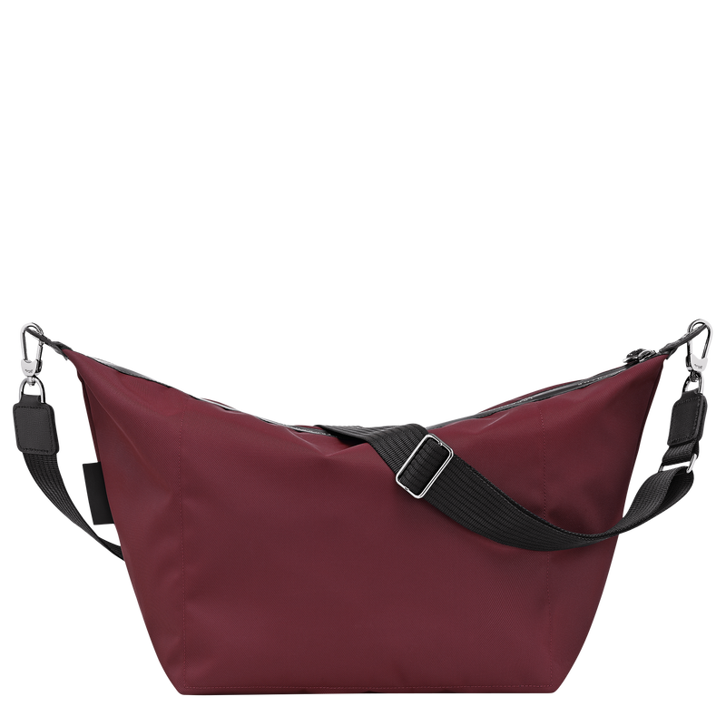 Le Pliage Energy M Crossbody bag , Burgundy - Canvas  - View 3 of  4