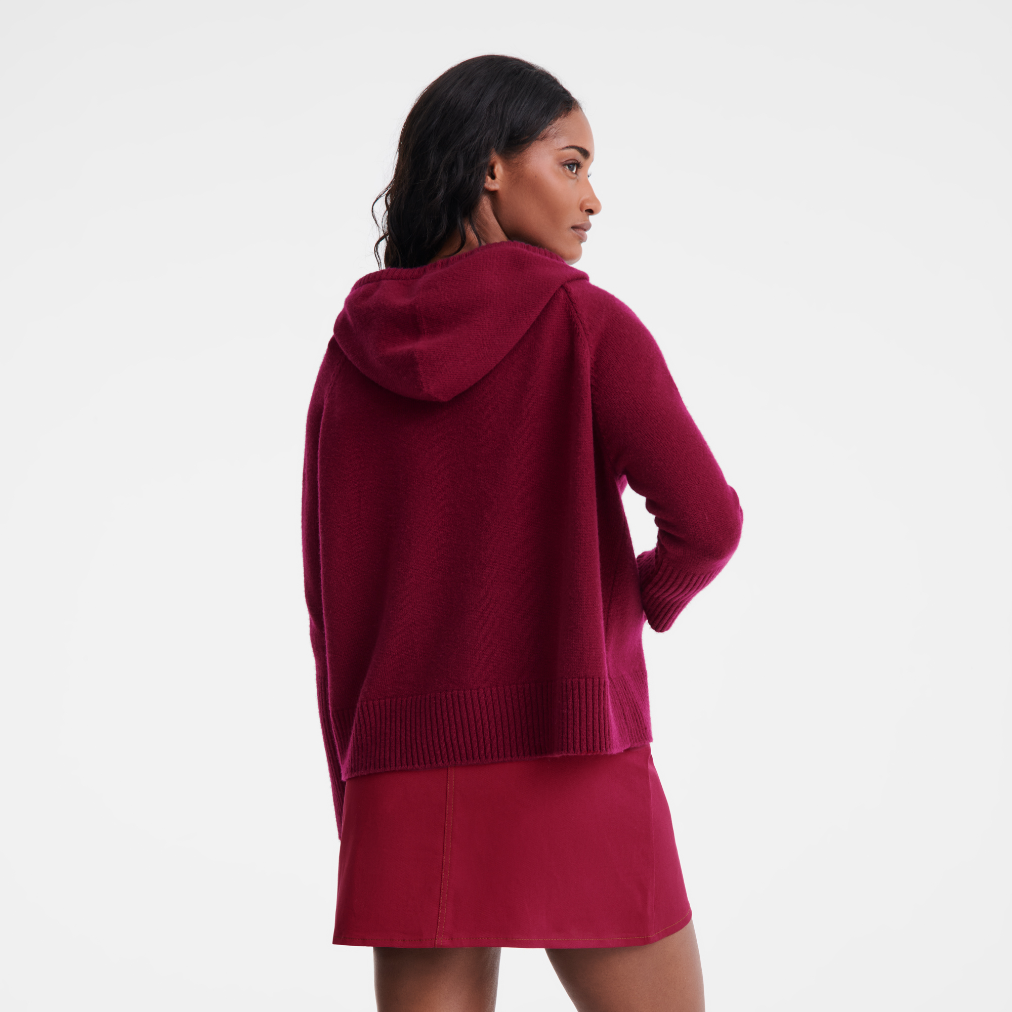Hoodie jumper, Beetroot - View 3 of
4 - zoom in null Hoodie jumper, Beetroot