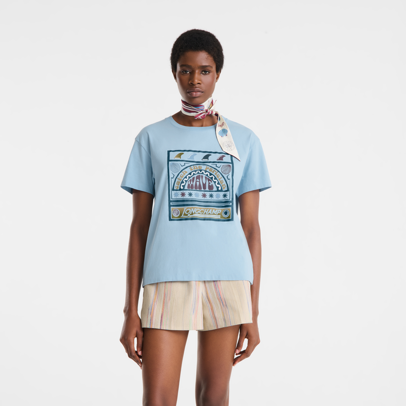 T-shirt , Sky Blue - Jersey  - View 3 of  4