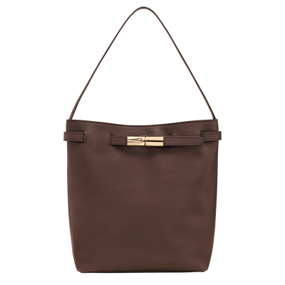 Le Smart L Shoulder bag , Mocha - Leather