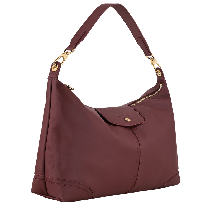 Le Pliage Xtra XL Shoulder bag , Burgundy - Leather  - View 2 of  4