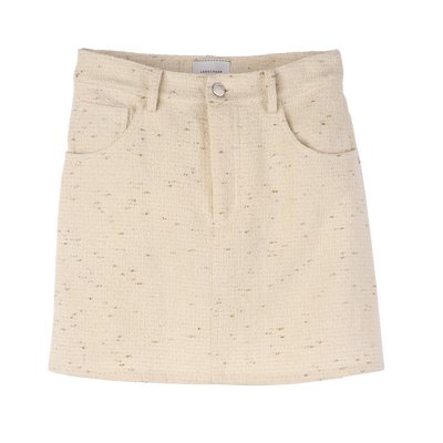 Skirt , Ivory - Tweed