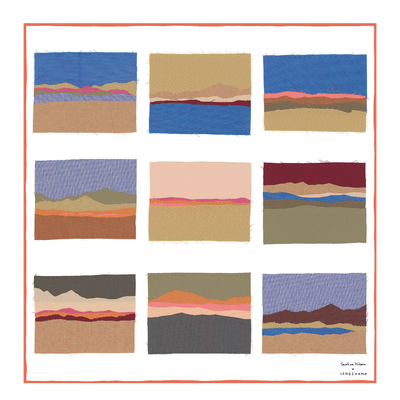 Caroline H&eacute;lain x Longchamp Silk scarf 70 , Orange - Silk