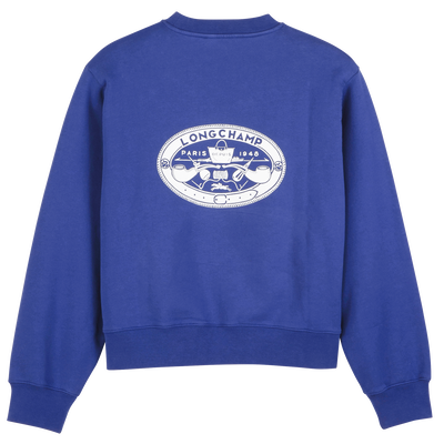 Sweatshirt , Cobalt - Printed jersey