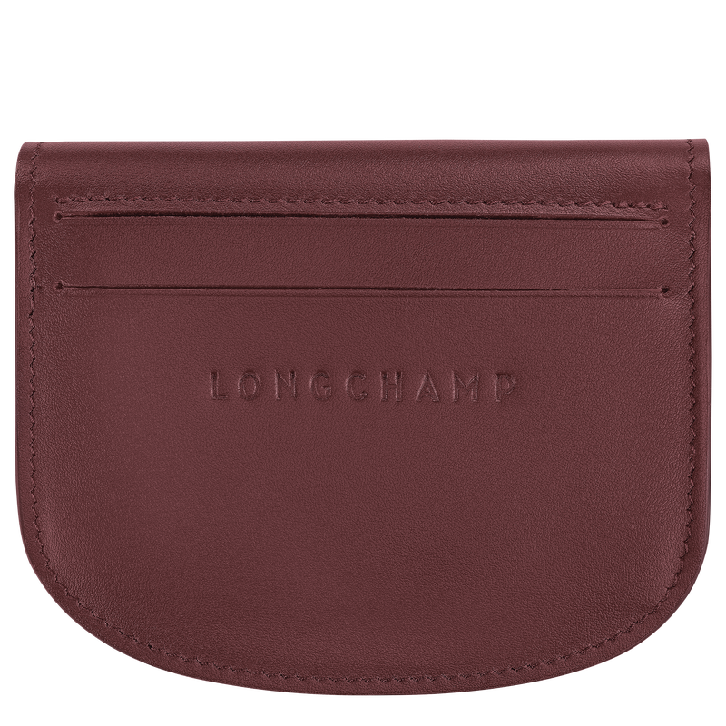 &Eacute;pure Card holder , Burgundy - Leather  - View 2 of  3