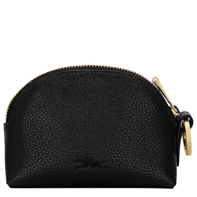 Le Foulonn&eacute; Coin purse , Black - Leather  - View 2 of  2
