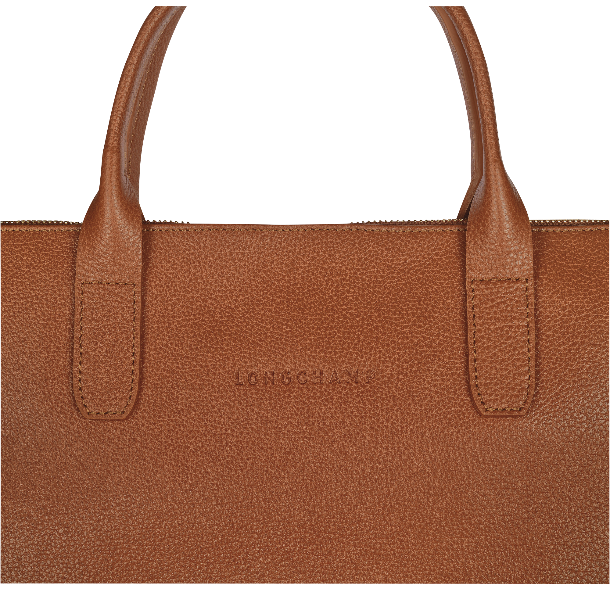 Briefcase S, Caramel - View 6 of
6 - zoom in Le Foulonné Briefcase S, Caramel