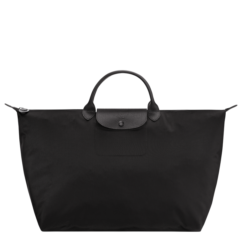 Le Pliage One L Travel bag , Black - Recycled canvas  - View 1 of  7
