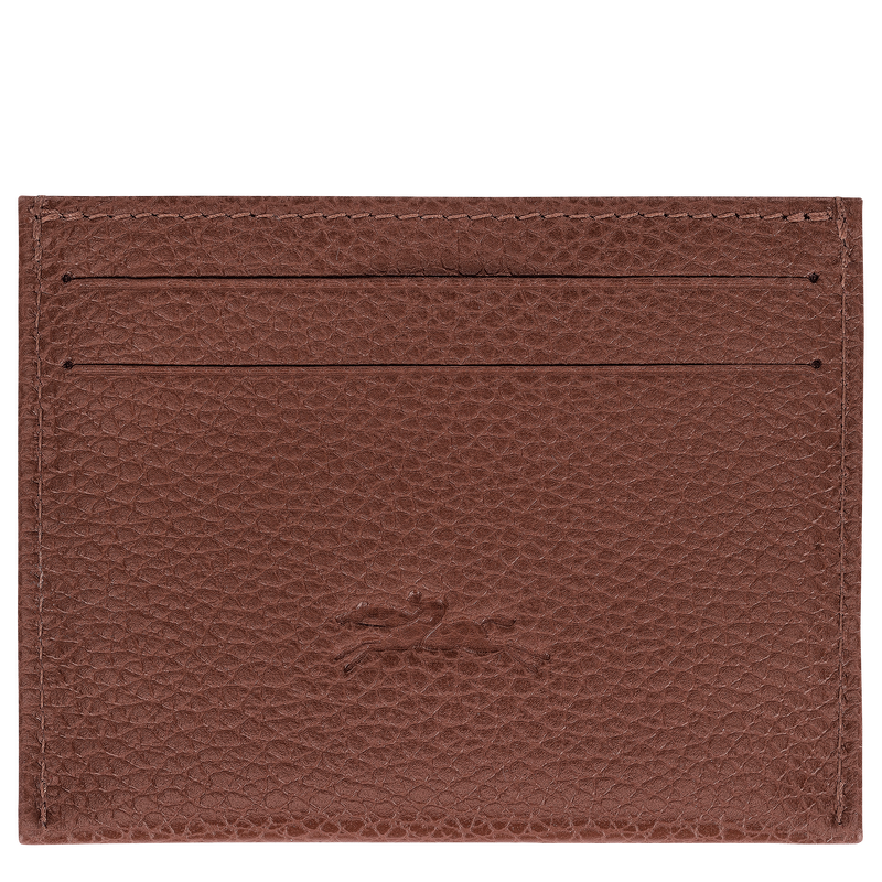 Le Foulonn&eacute; Card holder , Coffee - Leather  - View 2 of  2