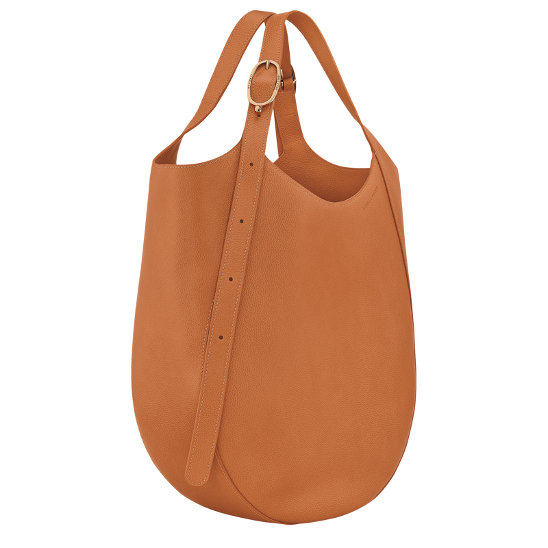 Le Foulonné XL Tote bag , Amber - Leather  - View 3 of  6