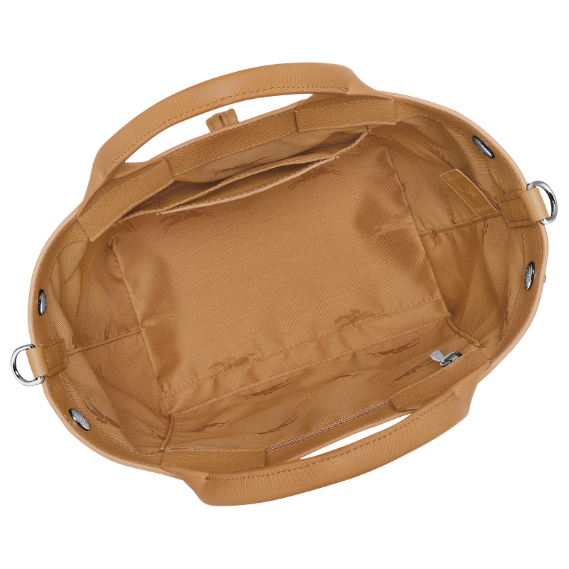 Le Roseau S Handbag , Walnut - Leather  - View 6 of  7