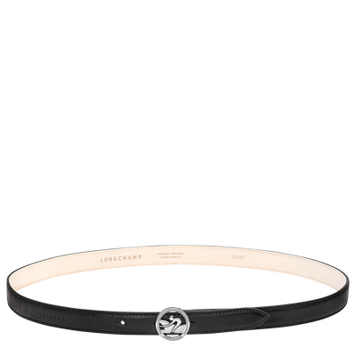 Ladies' belt , Black - Leather