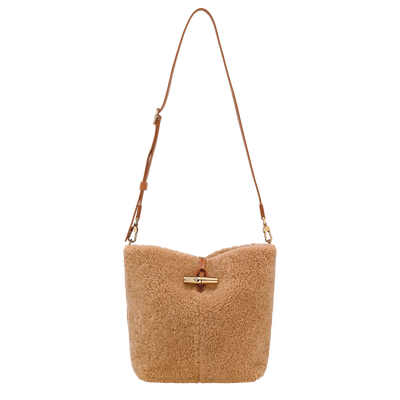 Le Roseau S Crossbody bag , Camel - Leather