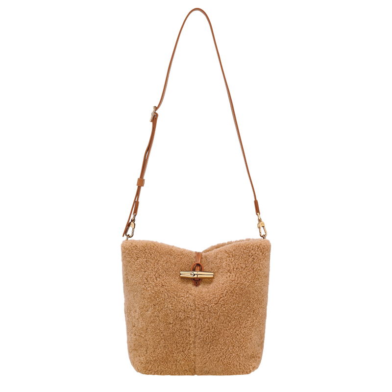 Le Roseau S Crossbody bag , Camel - Leather  - View 1 of  4