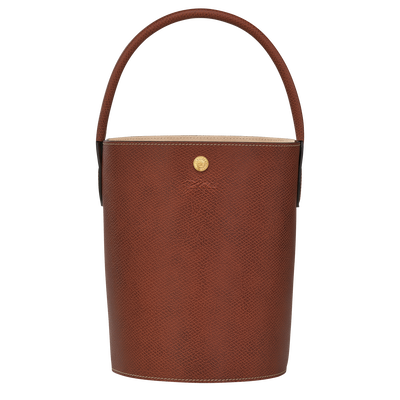 &Eacute;pure S Bucket bag , Brown - Leather