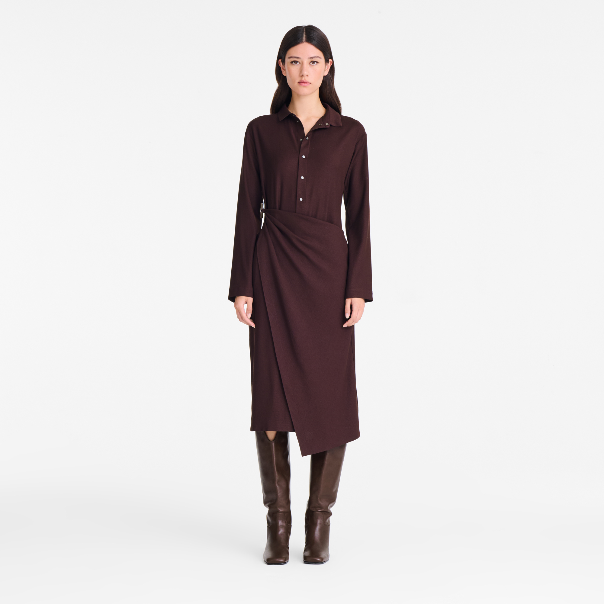 null Dress, Burgundy