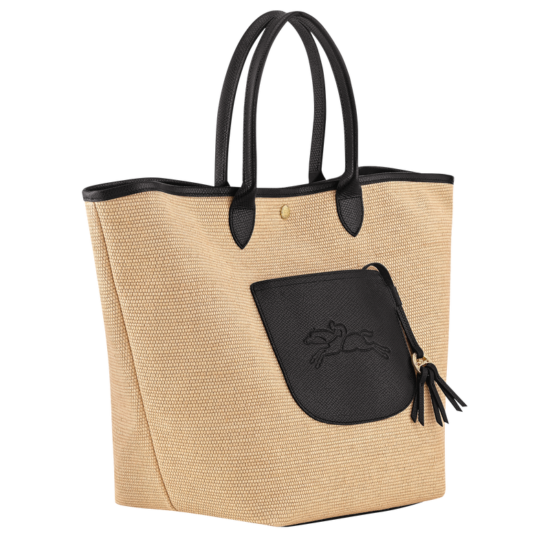 Le Pliage Collection L Basket bag , Black - Canvas  - View 3 of  6