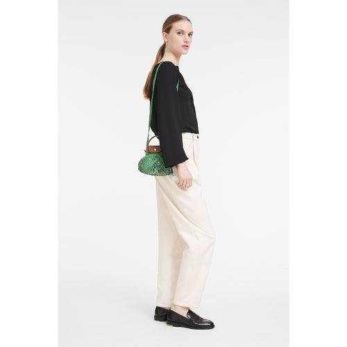 Crossbody bag XS Le Pliage Filet Green (10139HVH129) | Longchamp MY