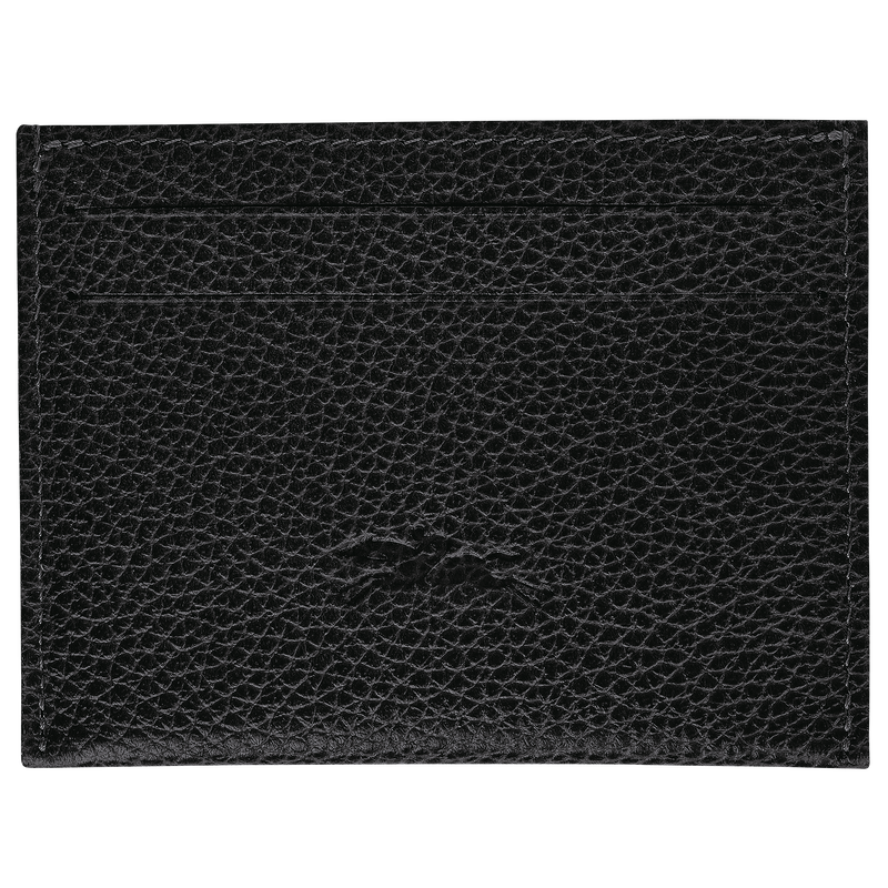 Le Foulonn&eacute; Card holder , Black - Leather  - View 3 of  4