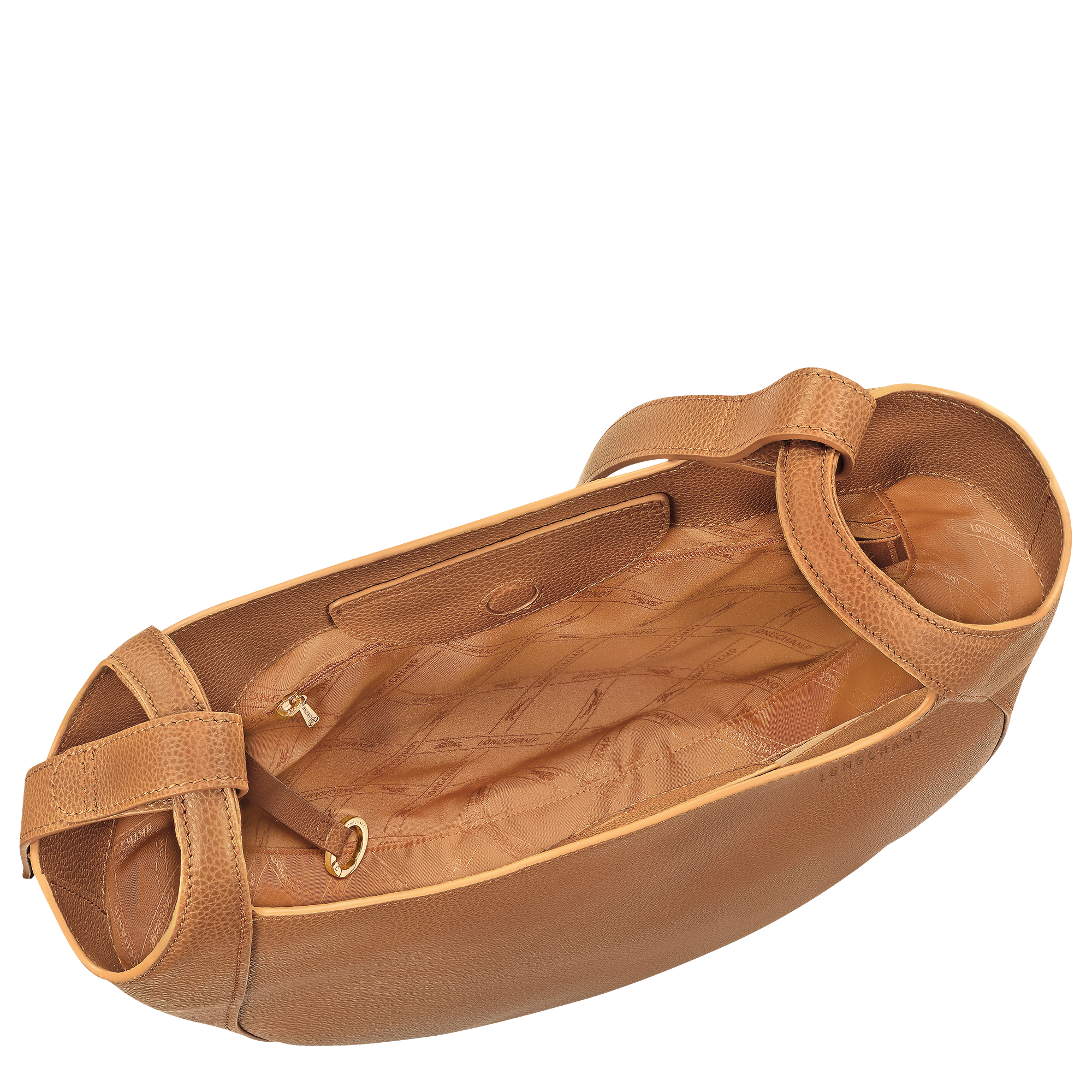 Le Foulonn&eacute; Hobo bag L, Pecan