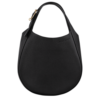 Le Foulonné S Handbag , Black - Leather
