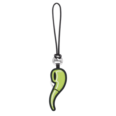 Key ring , Green Light - Leather