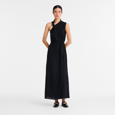 Dress , Black - Gabardine