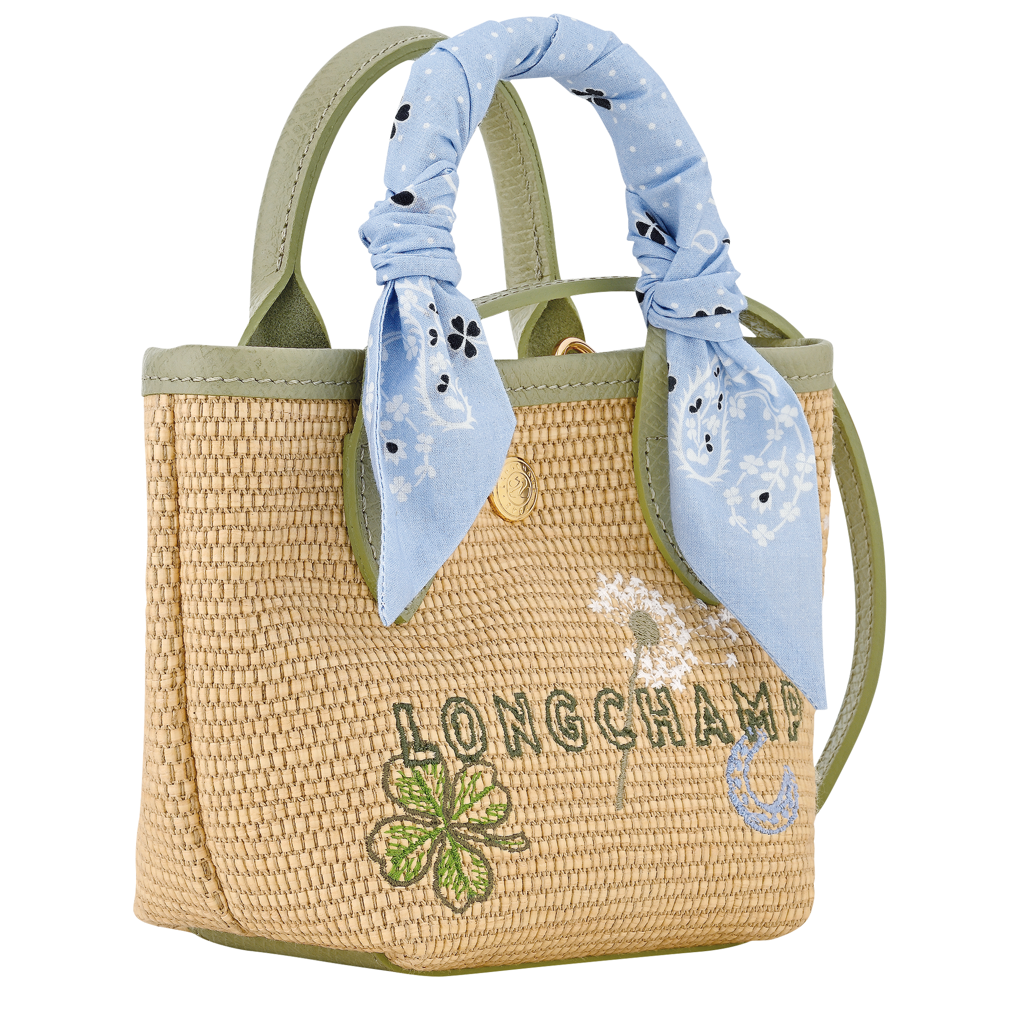Le Pliage Collection Basket bag XS, Almond Green