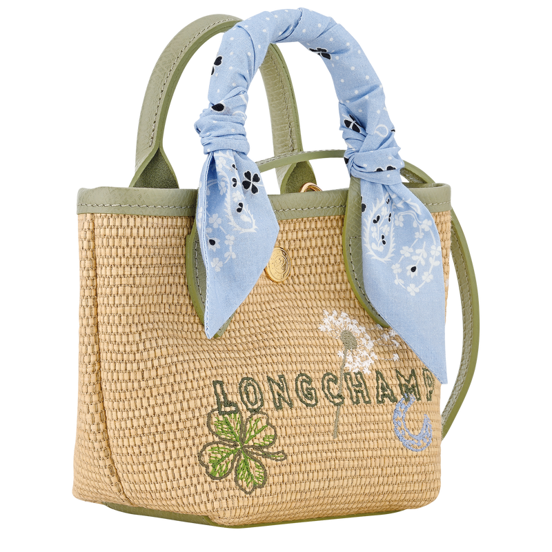 Le Pliage Collection XS Basket bag , Almond Green - Canvas  - View 3 of  7