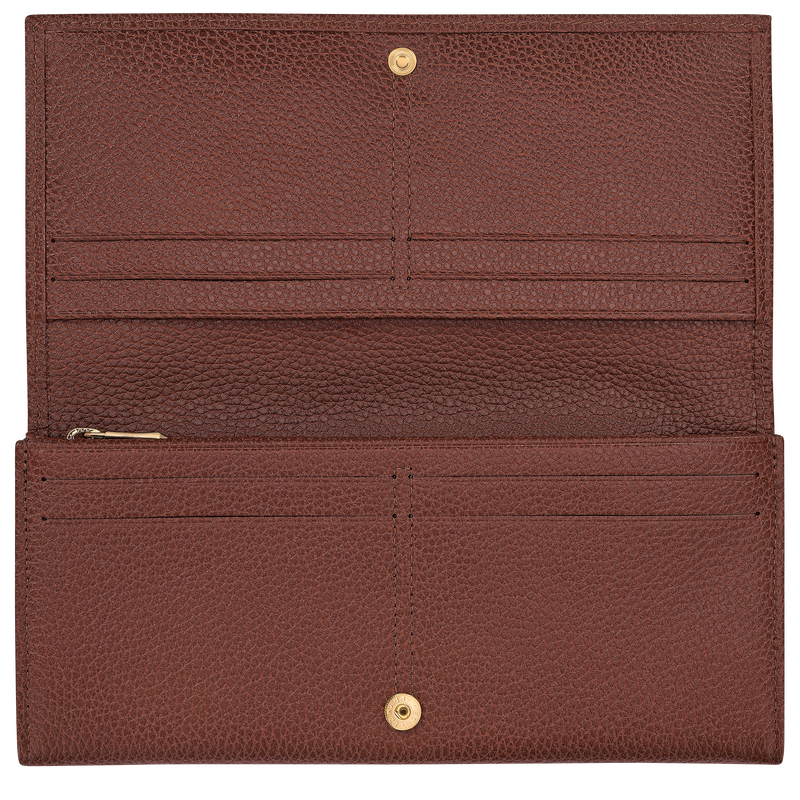Le Foulonné Long continental wallet , Coffee - Leather  - View 3 of  3