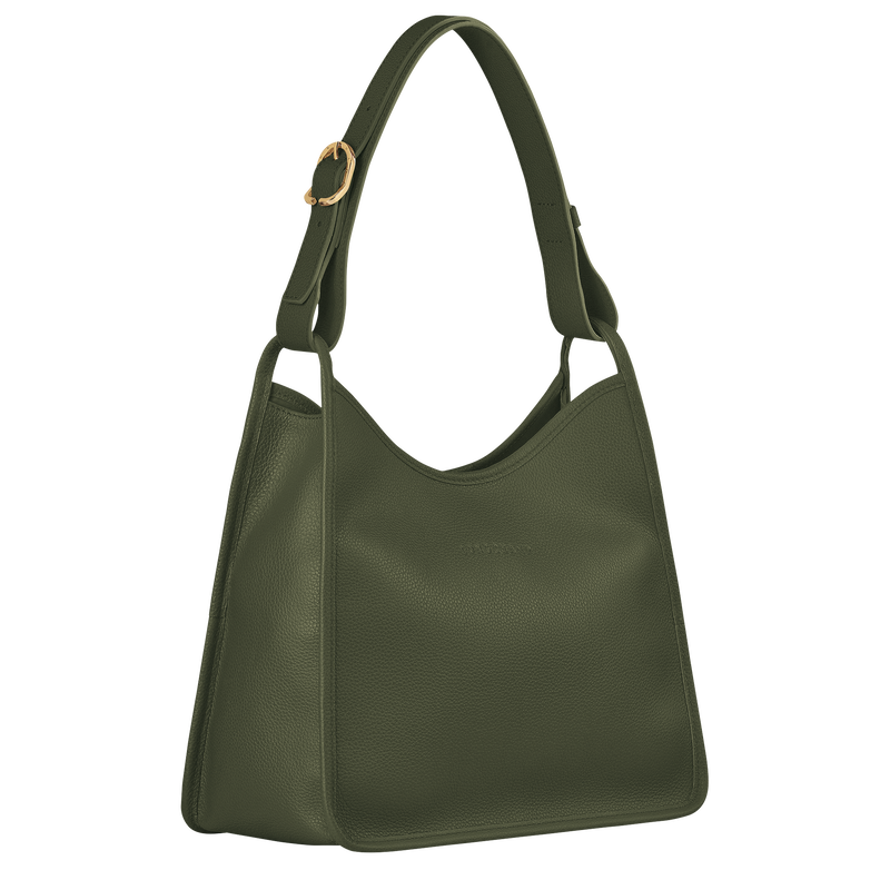 Le Foulonné M Hobo bag , Khaki - Leather  - View 3 of  4