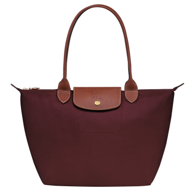 Le Pliage Original M Tote bag , Burgundy - Recycled canvas