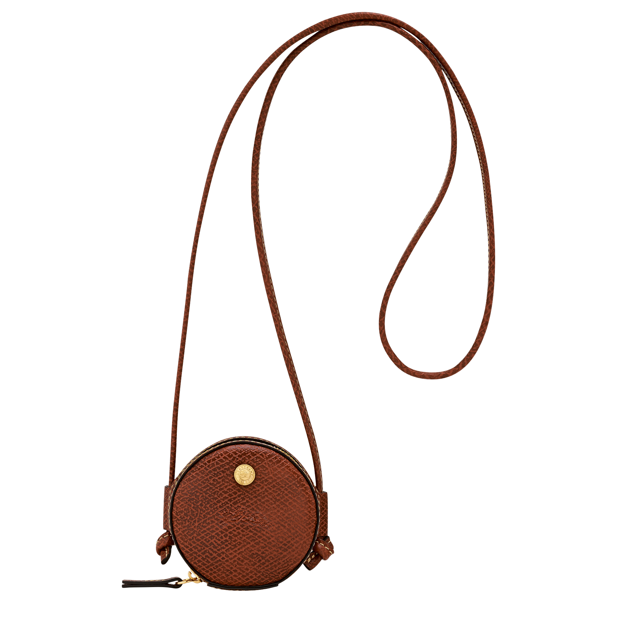 &Eacute;pure Coin purse with cord, Brown