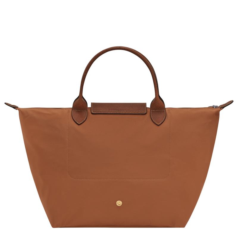 Le Pliage Original M Handbag , Cognac - Recycled canvas  - View 3 of  5
