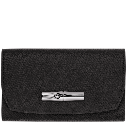 Roseau Wallet Black - Leather (30002HPN001) | Longchamp MY