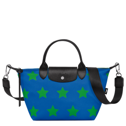 Le Pliage Collection S Handbag , Cobalt/Lawn - Canvas