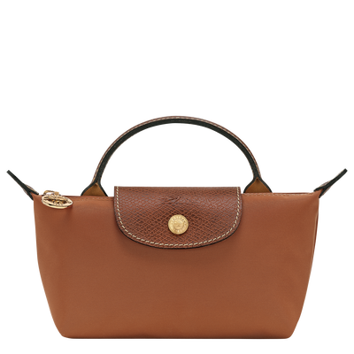 Le Pliage Original Pouch with handle, Cognac