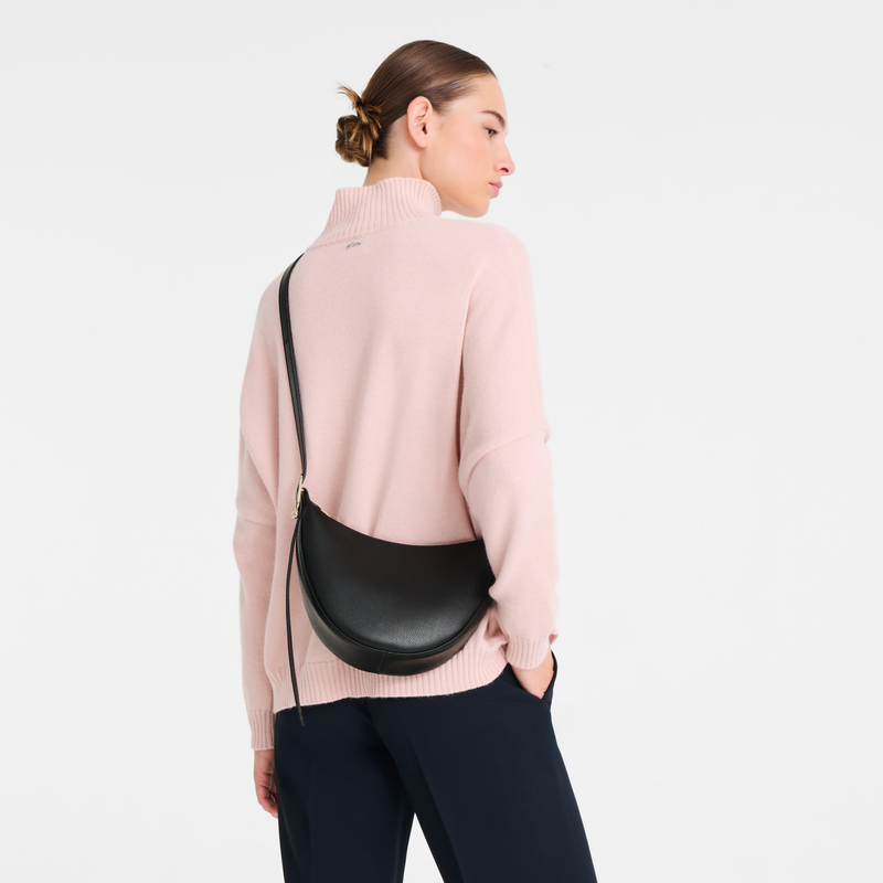 Le Foulonn&eacute; S Crossbody bag , Black - Leather  - View 2 of  6