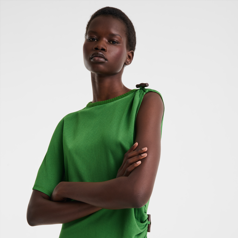 Dress , Matcha - Crepe jersey  - View 3 of  3