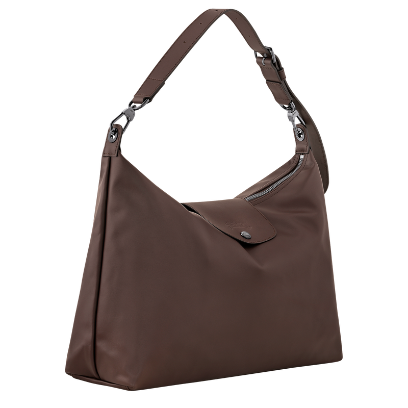 Le Pliage Xtra XL Hobo bag , Mocha - Leather  - View 2 of  5