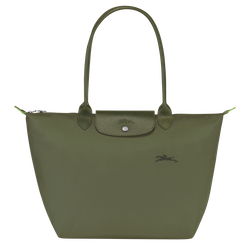 Le Pliage Green L Tote bag , Forest - Recycled canvas