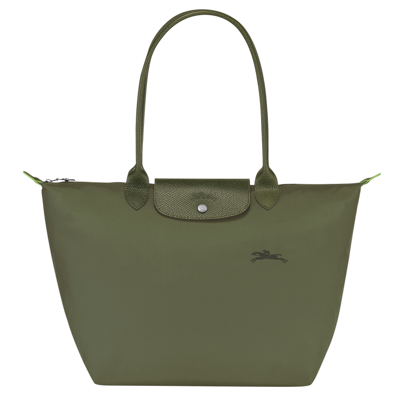 Le Pliage Green L Tote bag , Forest - Recycled canvas  - View 1 of  5