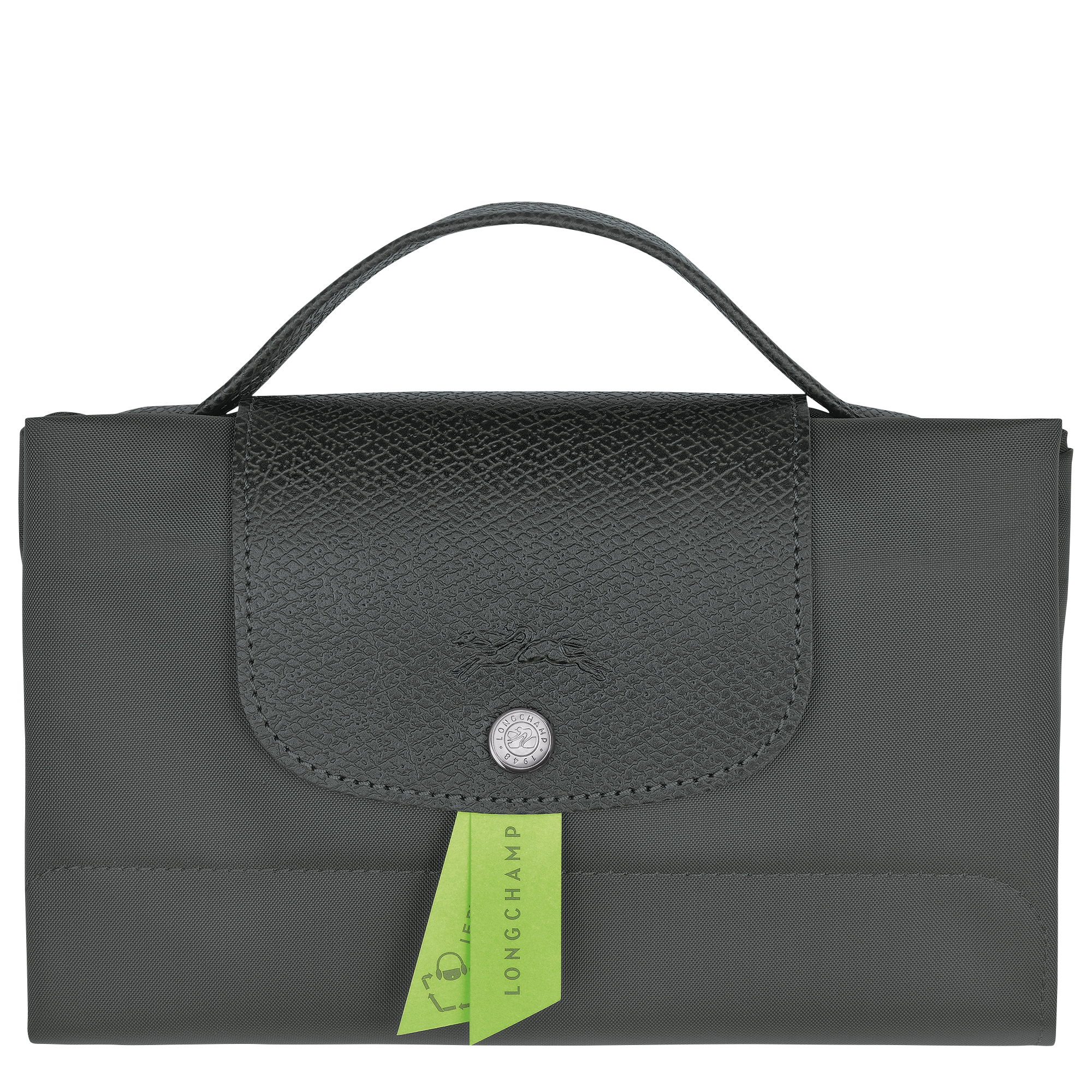 Briefcase S, Graphite - View 5 of 
        5 - zoom in Le Pliage Green Briefcase S, Graphite