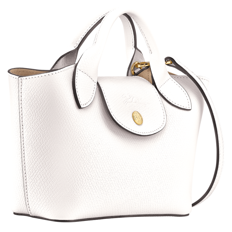 Épure XS Tote bag , White - Leather  - View 3 of  6