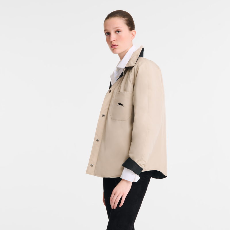 Padded blouson , Black/Paper - Techno taffeta  - View 5 of  8