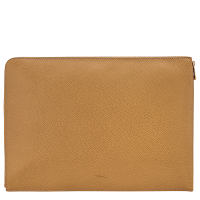 Le Foulonné Laptop case , Nutmeg - Leather