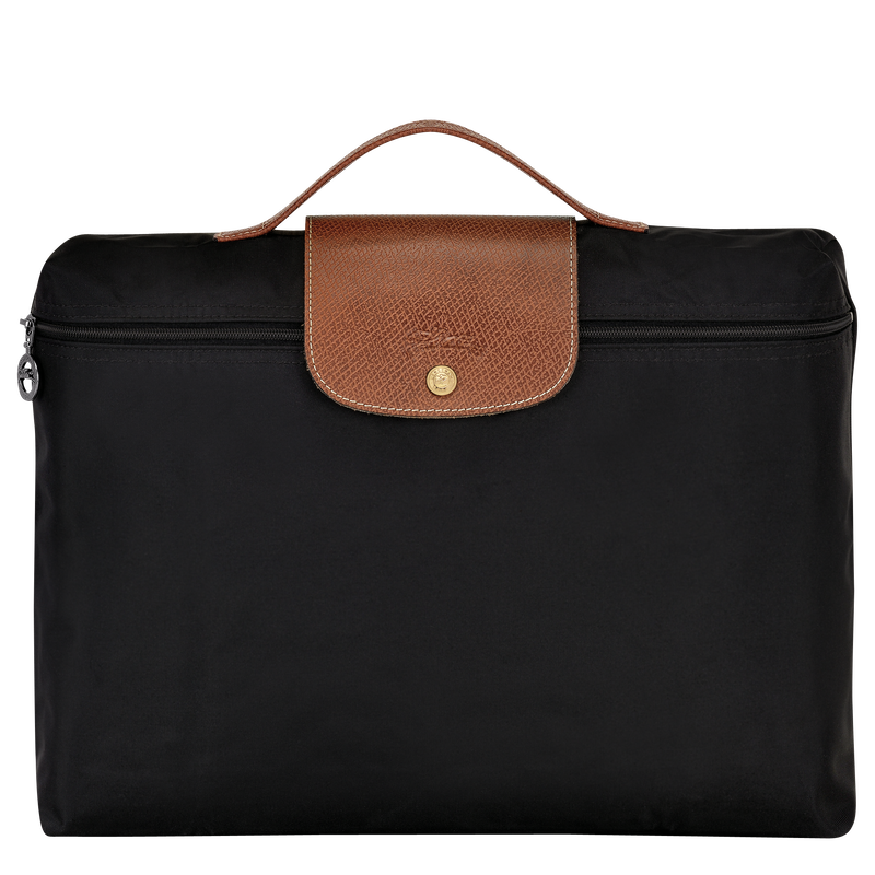 Le Pliage Original S Briefcase , Black - Recycled canvas  - View 1 of  5