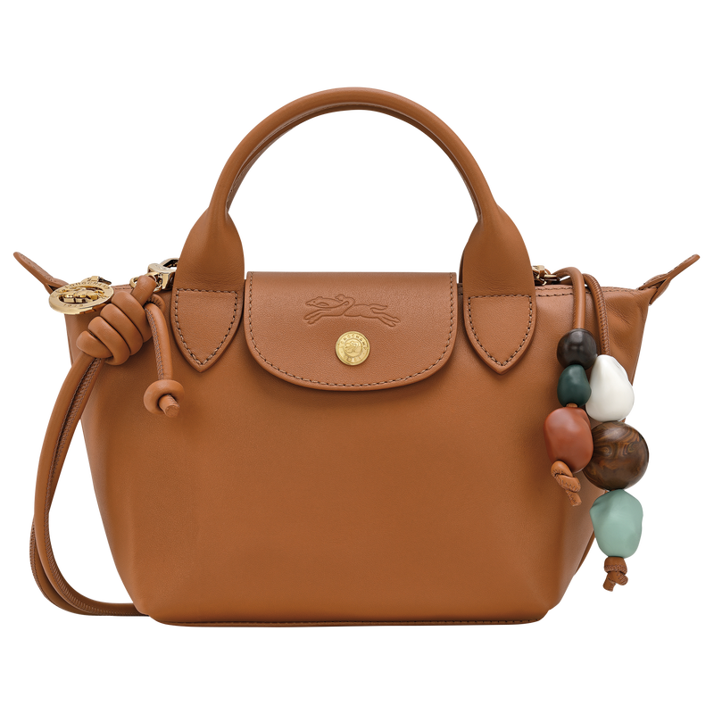 Le Pliage Xtra XS Handbag , Cashew - Leather  - View 1 of  6