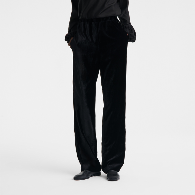 Trousers , Black - Velvet  - View 3 of  3
