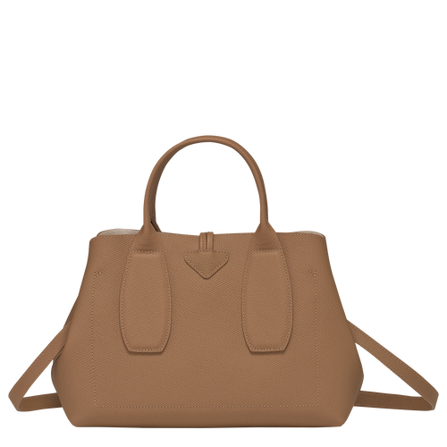 Roseau M Handbag , Natural - Leather - View 4 of  7